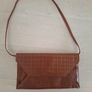 Chic Brown Leather Satchel